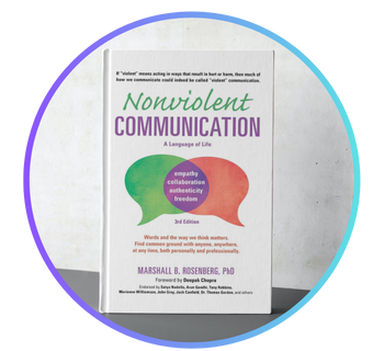 Illustration of 'Non-Violent Communication' by Marshall Rosenberg, PhD - Book Summary Blog at Atomic Reads